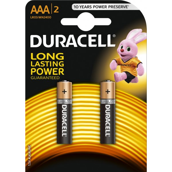 Duracell Basic (BSC) DuraLock Alkaline AAA Ceruzaelem (2 db / csomag) (10PP100004)