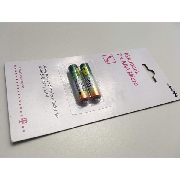 Telekom AAA-Akku 1,2V/850mAh 2Stck Blister