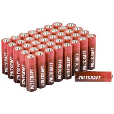 VOLTCRAFT Ipari ceruzaelem készlet, alkáli mangán 2900 mAh 1,5 V 40 db, Industrial LR6 SE (VC-11888960) (VC-11888960)