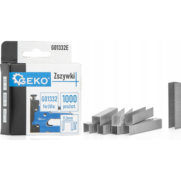  Geko Zszywki 1.2x11.3mm 12mm 1000szt. (200)