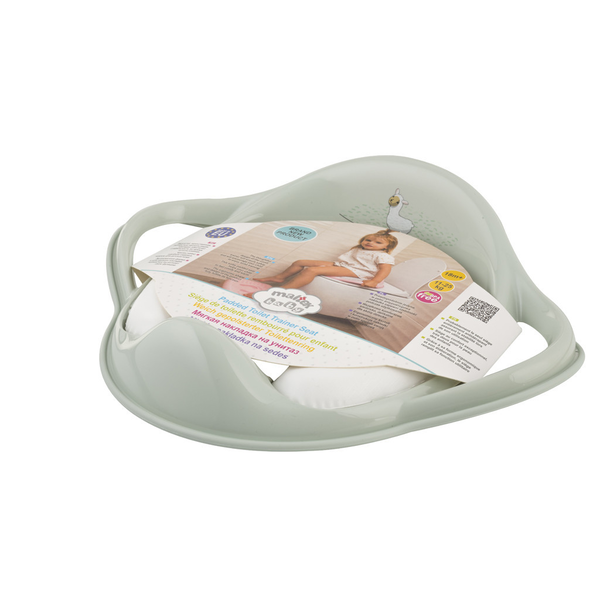Maltex Puha WC szűkítő fogantyúval, láma, Minimal, sage green
