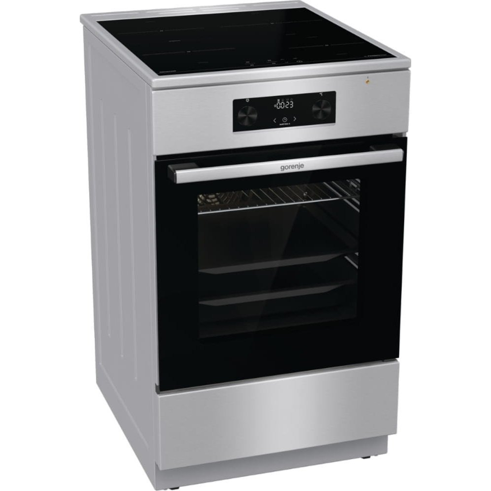 Gorenje 740742 prenosný varič Voľne stojaci sporák Elektrický Indukčná varná doska so zónami Čierna, Nerezová oceľ