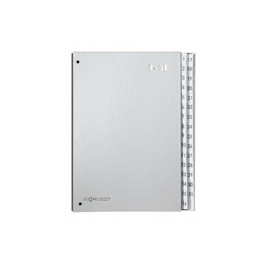 PAGNA Pultordner Color 32 Fächer 1-31 silber (24329-14)