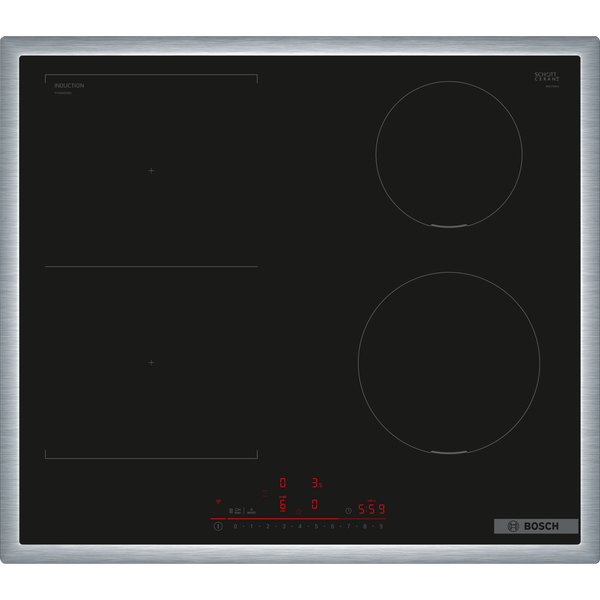 Bosch Serie 6 PVS645HB1E plite Negru Încorporat 60 cm Plită cu zonă de inducție 4 zonă(e)