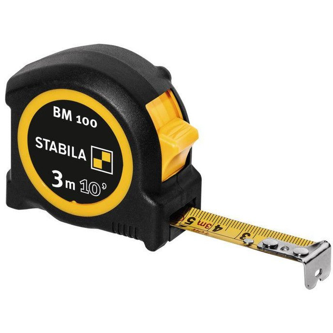 Stabila BM100cm+inch 19569 Mérőszalag 3 m ABS (SA19569)