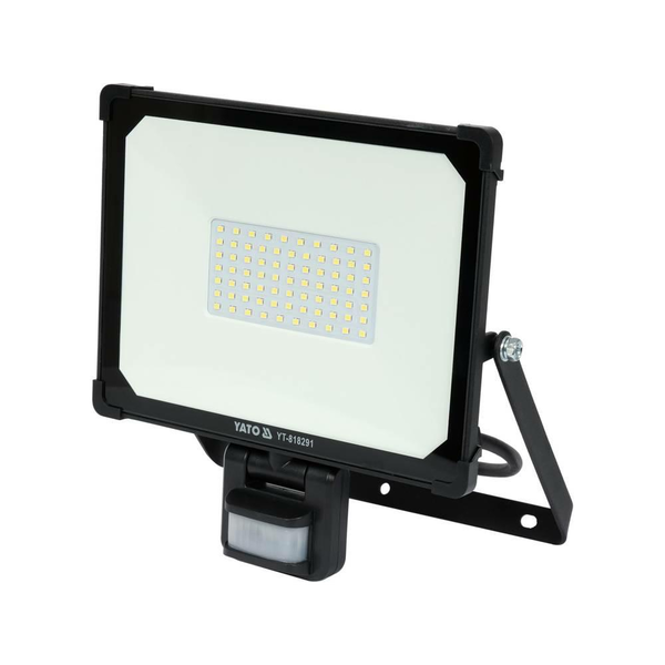 Yato SMD LED рефлектор, 50 W, 4750 lm, сензор за движение