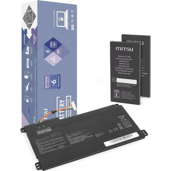 Bateria Mitsu Bateria B31N1912 C31N1912 do Asus E410MA L410MA