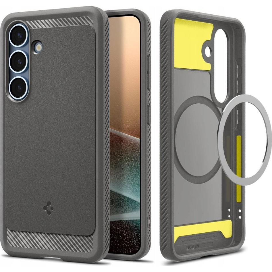 Spigen Armor Samsung Galaxy S25 Magsafe Telefon tok - Szürke (SPN16615)