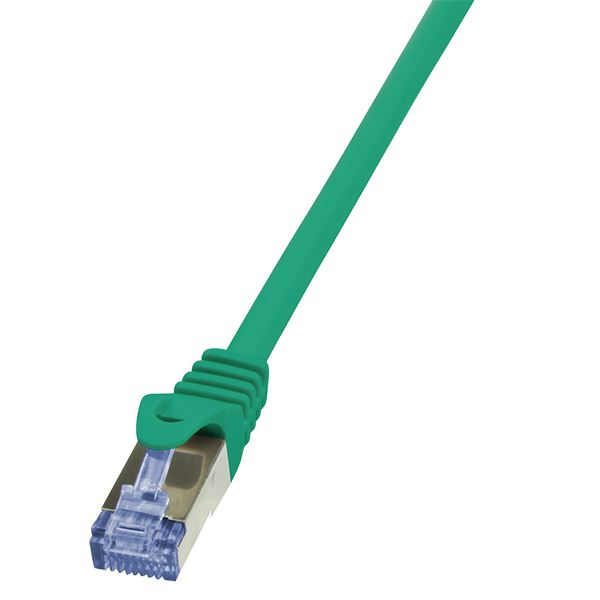 Cablu S/FTP LOGILINK Cat6a, LSZH, cupru, 7.5 m, verde, AWG26, dublu ecranat CQ3085S