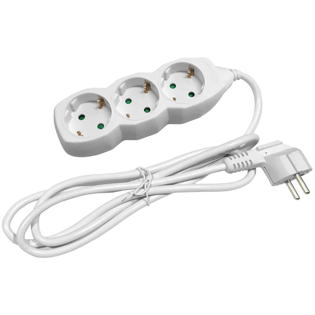 Entac elosztó 3 foglalat, 3m kábel (ESE1.5G3-3) (ESE1.5G3-3)