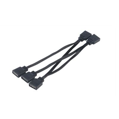 Akasa LED szalag kiegészítő 4-Pin RGB LED elosztó 4-in-1 40cm (AK-CBLD05-40BK) (AK-CBLD05-40BK)