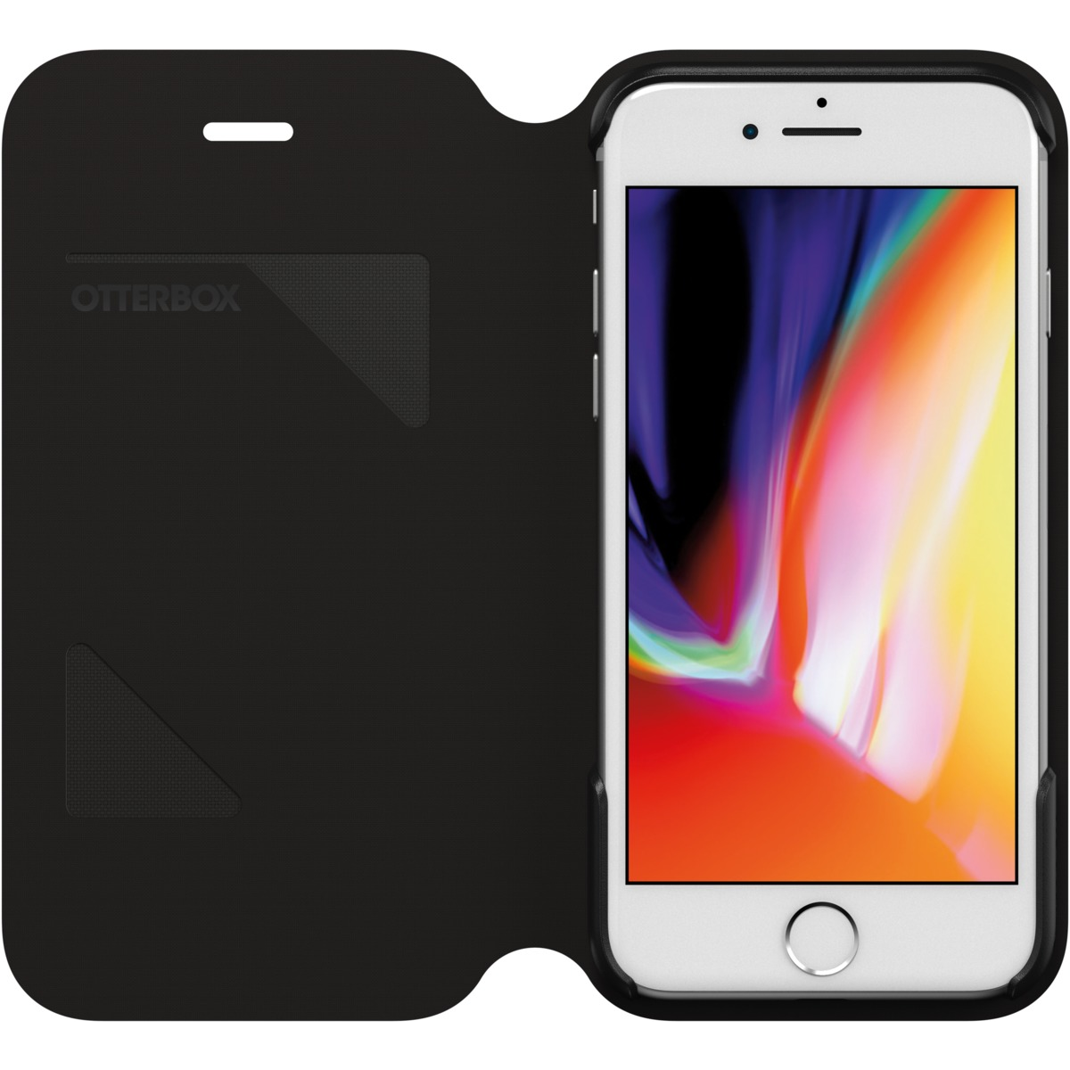 OtterBox Strada Via Apple iPhone 7/8/SE(2020)/SE(2022) Flip Tok - Fekete (77-61672)