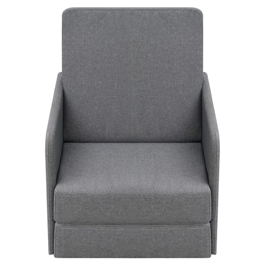 világosszürke átalakítható szövet fekvőszék (243648)