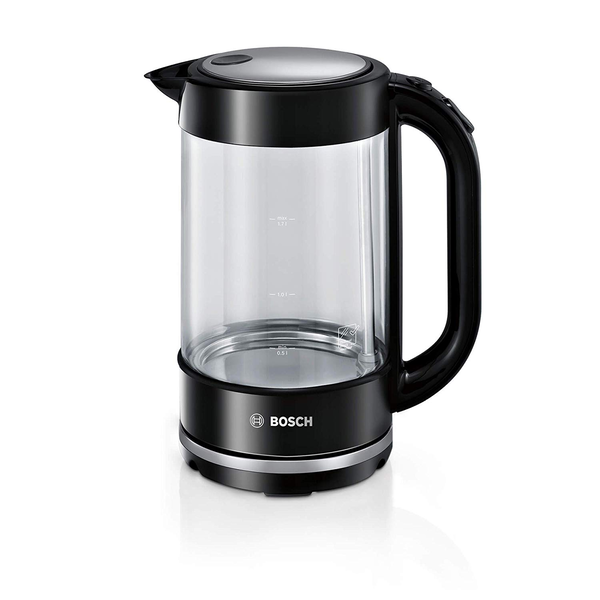 Bosch TWK70B03 waterkoker 1,7 l 2400 W Zwart, Transparant