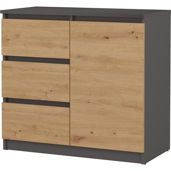 Cómoda Malwa 1d3s Antracita Artisan