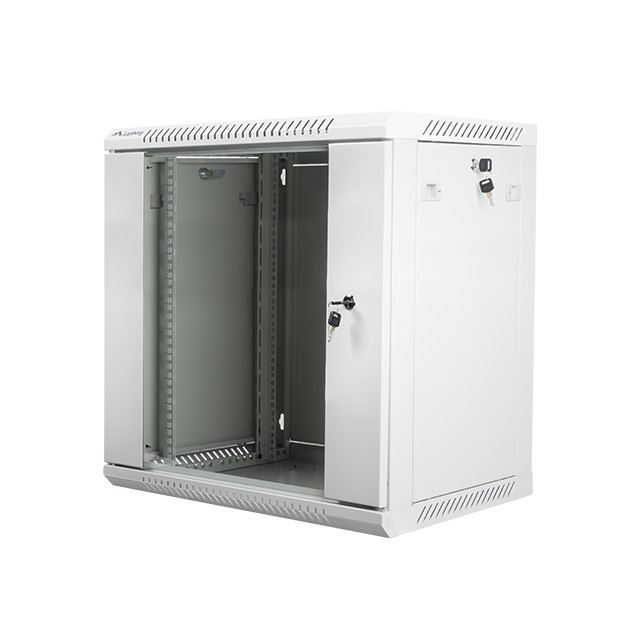 Lanberg 12U 19" fali rack szekrény 600x450mm szürke (WF01-6412-10S) (WF01-6412-10S)