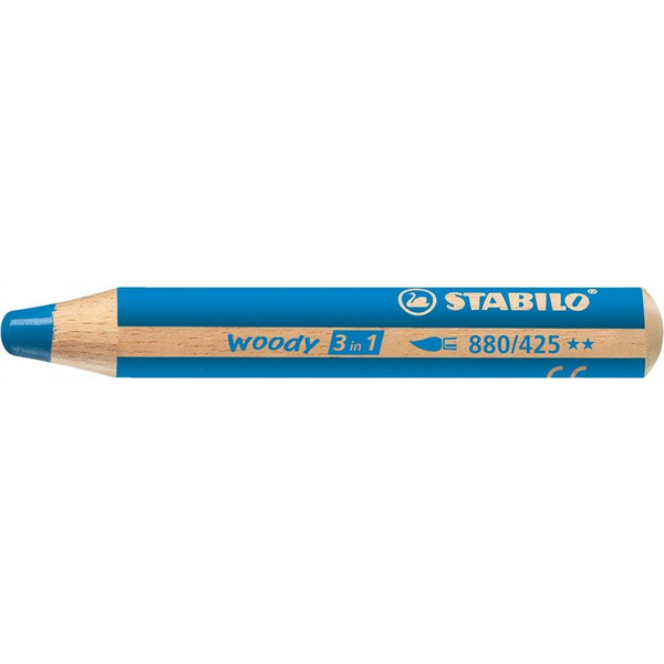 STABILO woody 3 in 1 Blauw 1 stuk(s)