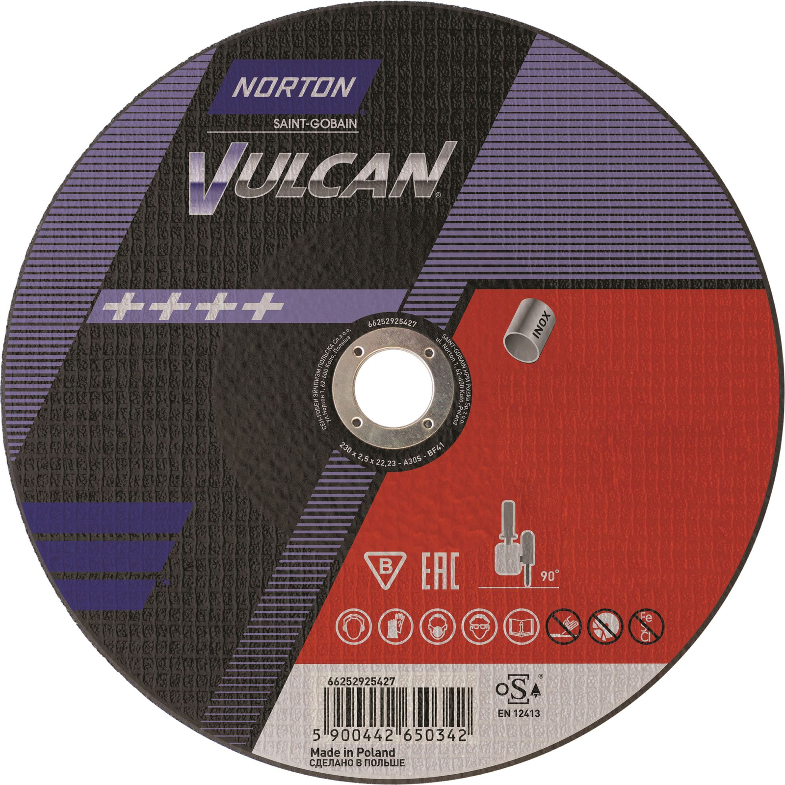 Norton 66252833406 Vágókorong - 230 x 22,23 x 1,9 mm (66252833406)