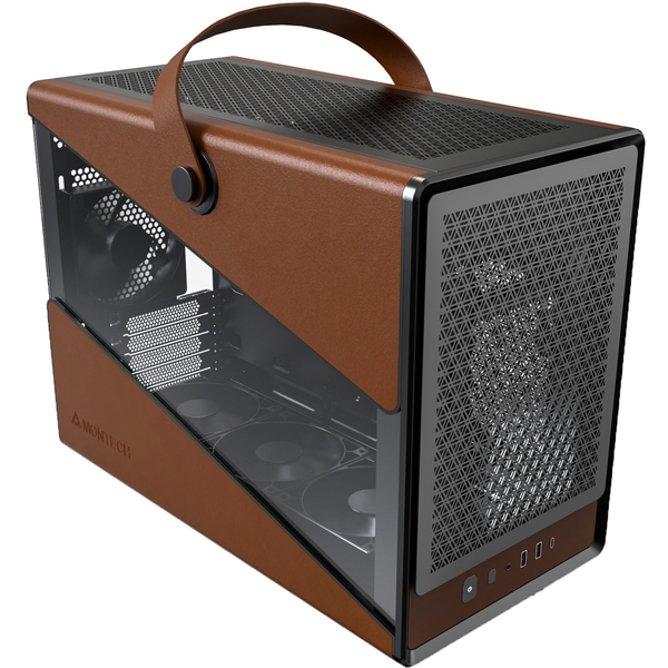 Montech Heritage 30 Pro Mini Torony Számítógépház - Fekete / Barna