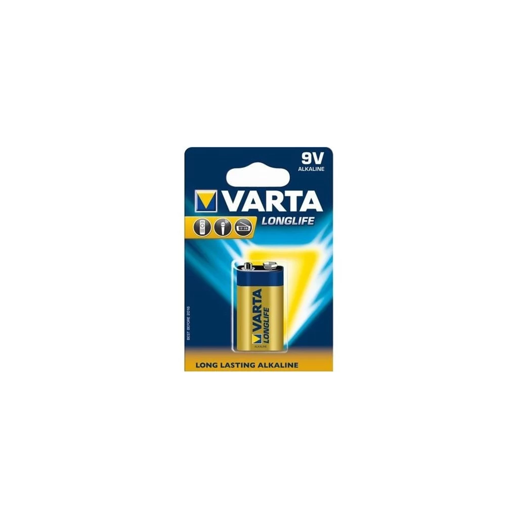 Varta Longlife alkáli elem 9V 6RL61 (1db/csomag) (4122101411)