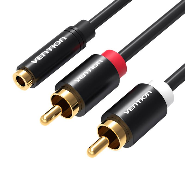 Kábel Vention VAB-R01-B200 minijack (3,5 mm) - 2x RCA (cinch) 2 m