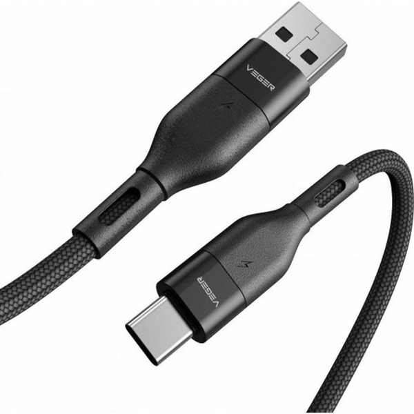 Kabel Veger USB - USB typ C 1,2 m černý