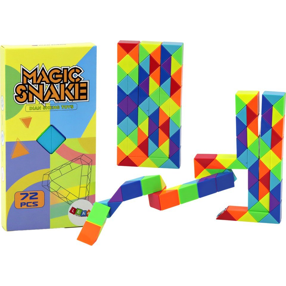Bricks Arcade Játék Oktatási Színes Kígyó Puzzle 72 db. 17926 (17926)
