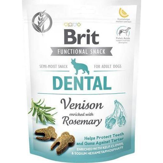 Brit Snack Dog Jutalomfalat 150 g Dental Venison&Rosemary 111576 (96871)