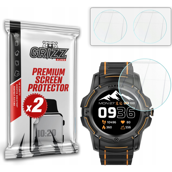 Szkło hybrydowe GrizzGlass HybridGlass do Hammer Watch Plus