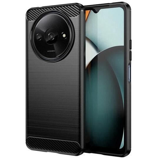 Gigapack Xiaomi Redmi A3 karbon mintás szilikon tok fekete (GP-155707) (GP-155707)