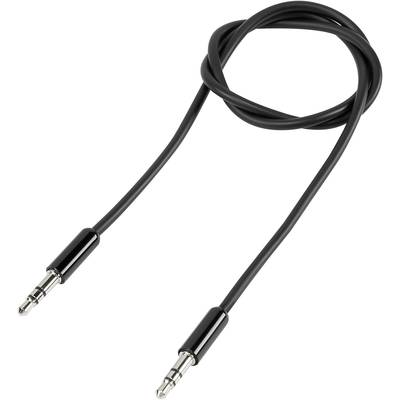 Cablu de conectare audio, SpeaKa Professional, 1x mufa jack 3.5 mm - 1x mufa jack 3.5 mm, 3 m, Negru