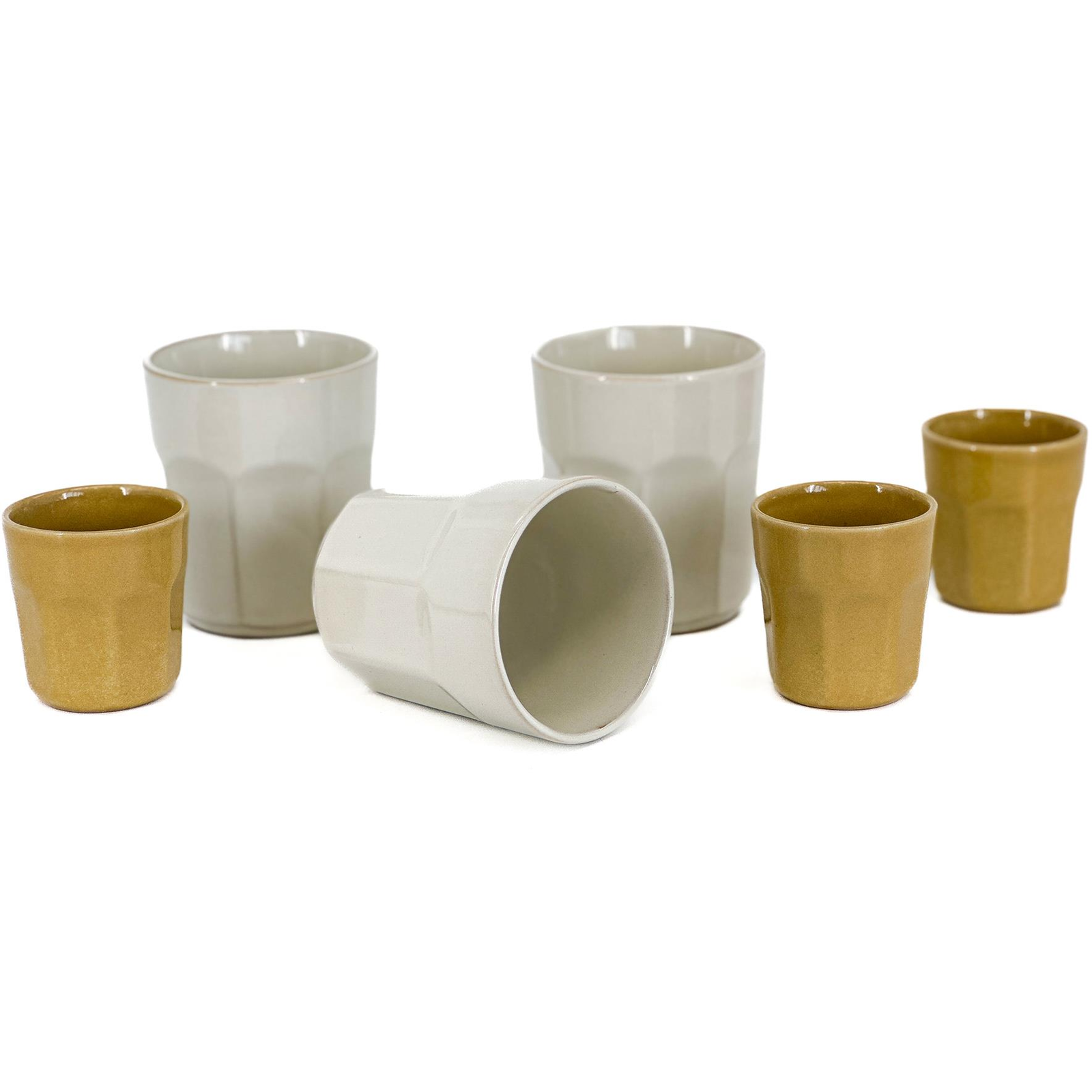 Clay Everest Pohárkészlet, 280 /100 ml, 6 db, bézs (8950-08-00)