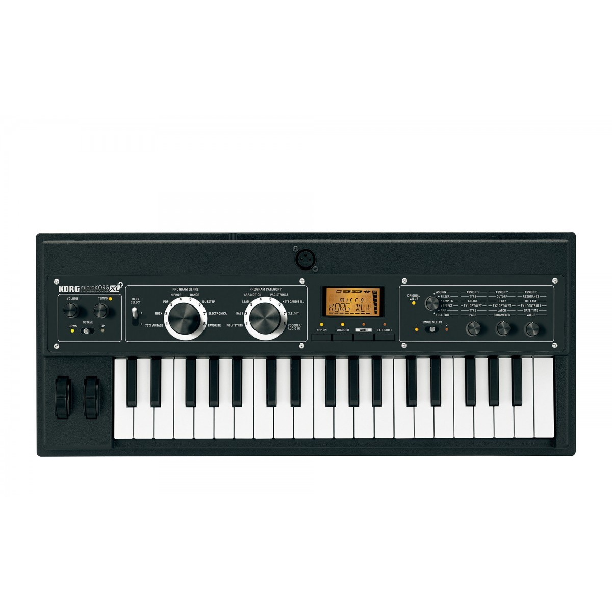 Korg MicroKORG XL+ Professzionális Analóg Hordozható szintetizátor - Fekete (MICROKORG XL+)