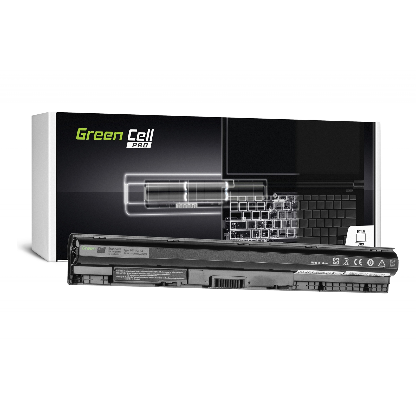 Green Cell DE77PRO Dell Inspiron xxxx/Vostro xxx/Latitude xxx notebook akkumulátor 2600 mAh (DE77PRO)