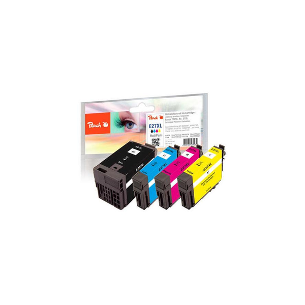 Peach 319815 inktcartridge 4 stuk(s) Compatibel Zwart, Cyaan, Magenta, Geel