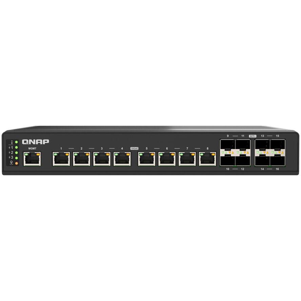 QNAP QSW-IM3216-8S8T netværksswitch Administreret 10G Ethernet (100/1000/10000) Sort