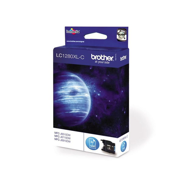 Brother LC1280XLC inktcartridge 1 stuk(s) Origineel Hoog (XL) rendement Cyaan