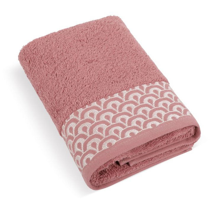 BELLATEX frottír törölköző, Krajka 500 g K/321, régies rózsaszín, 50 × 100 cm (12900)