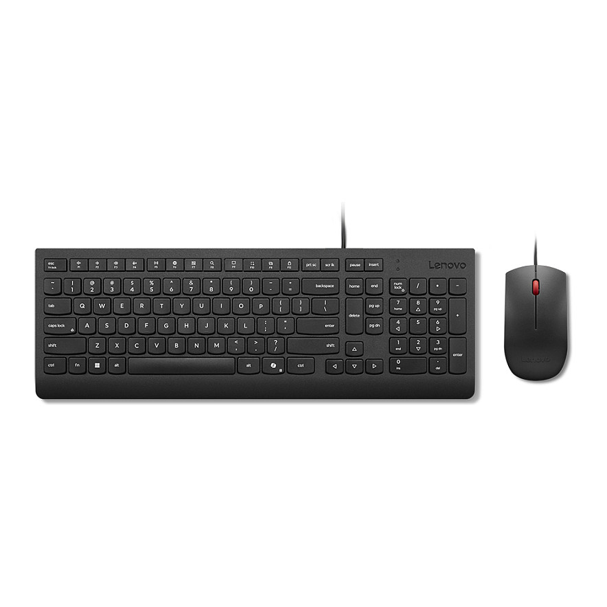 Комплект клавиатура и мишка Lenovo Essential — 4X31R64414, немска подредба