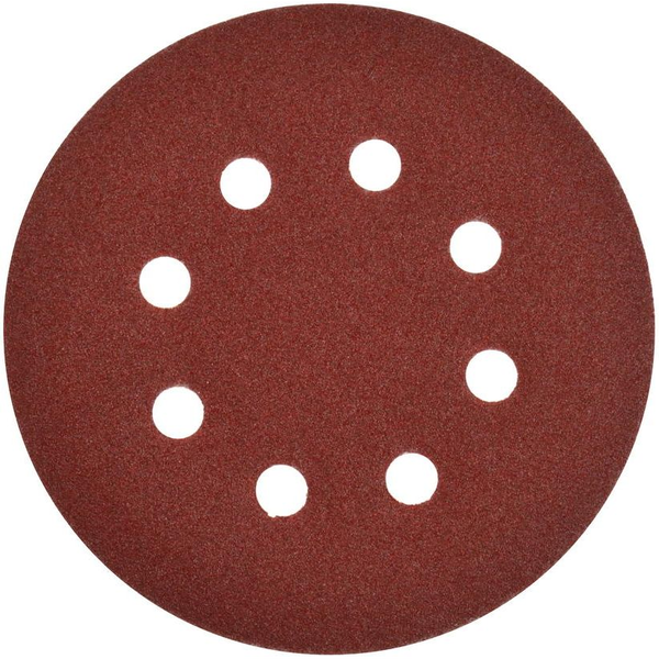  Geko Papier ścierny na dysk 125mm P80,krążki 8 otworów(50/2000)/