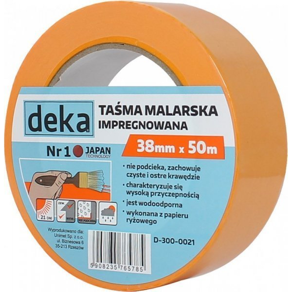 Deka TAÅMA RYÅ»OWA MALARSKA IMPREGNOWANA 38MM*50M