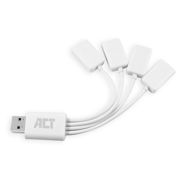 ACT AC6210 hub di interfaccia USB 3.2 Gen 1 (3.1 Gen 1) Type-A 480 Mbit/s Bianco