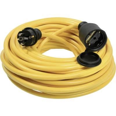 Prodlužovací Kabel jednoduchý As Schwabe 15 m 1 ks zásuvek žlutý