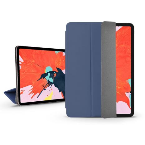 Калъф за таблет Apple iPad Pro 12.9 (2018) (Smart Case) с функция за включване/изключване - Devia Star Magnet - син