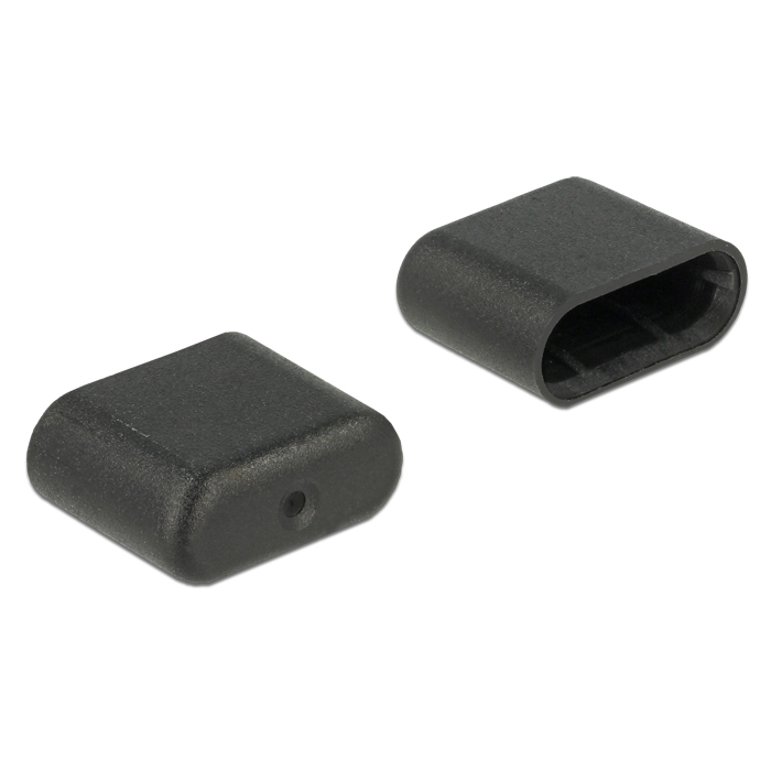 Delock 64008 USB-C Porvédő - Fekete (10db) (64008)