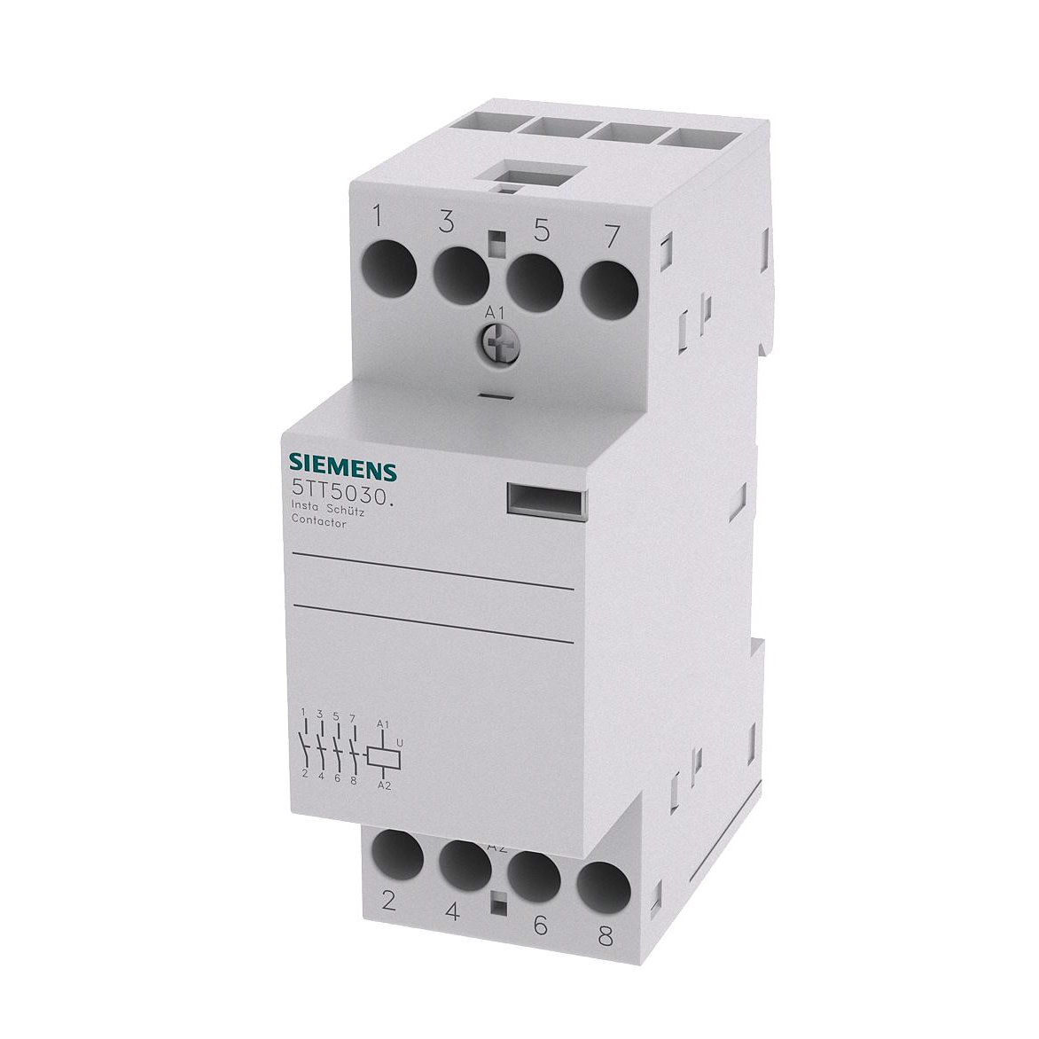 Siemens 5TT5030-0 4Z/AC/230/400V/25A/MÜK.F/AC230V/DC220V instakontaktor (5TT5030-0)