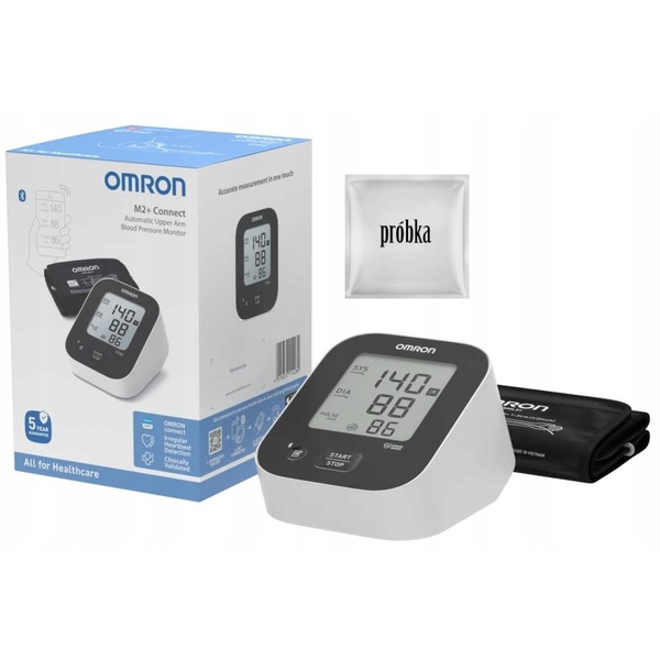 Omron M2+ Connect felkaros okos-vérnyomásmérő Bluetooth adatátvitellel