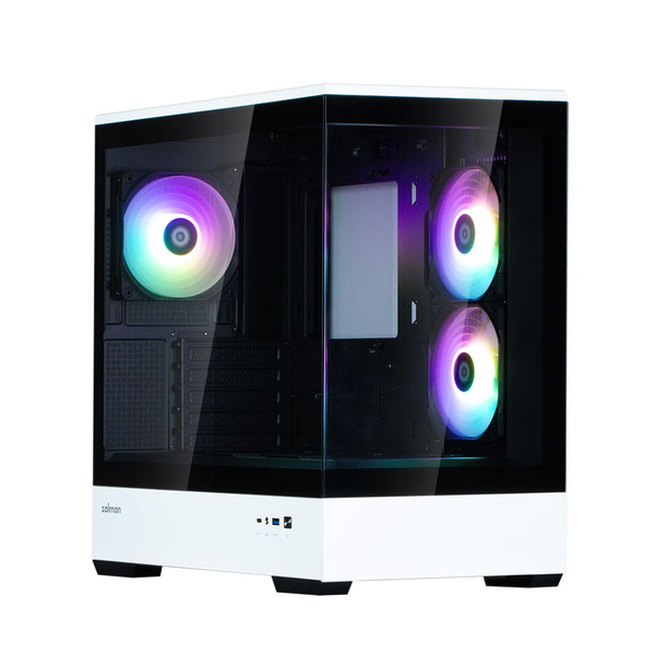 Zalman P30 BW táp nélküli ablakos mATX ház fekete