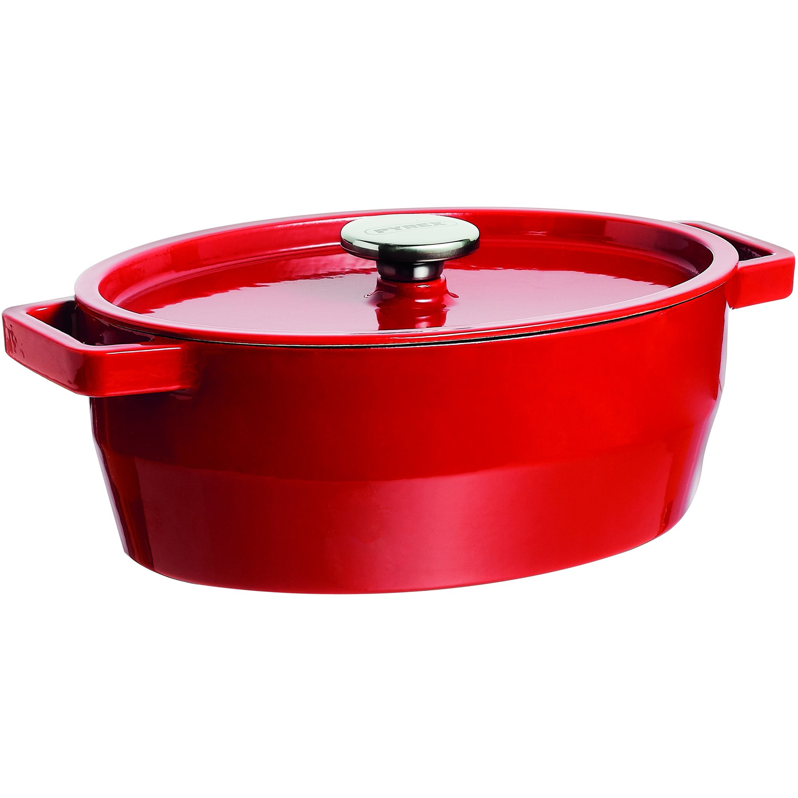 PYREX Ovális öntöttvas lábas 33 cm, 5,8 l, piros (SC5AC33)