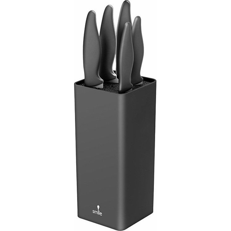 Smile Sns-7 Acél Késkészlet Műanyag Tartóval - 6 db (5903151023315)